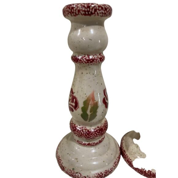 Candlesticks Holder, Country Home Decor, Candle Holders, Ceramic, 2 - Picture 2 of 7